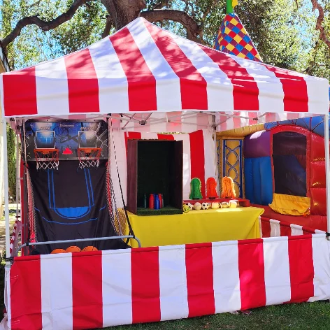 Toss & throw carnival game